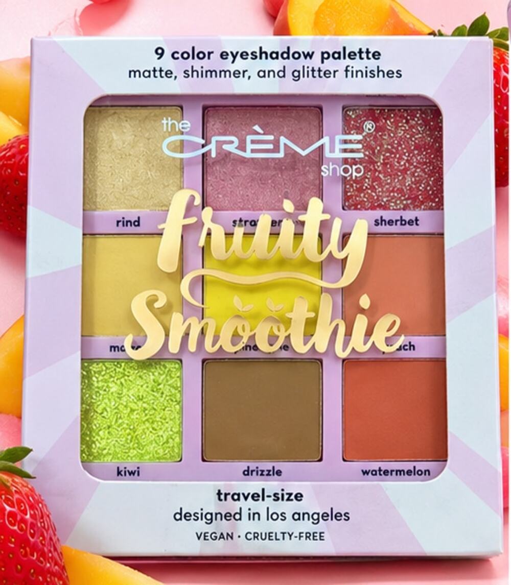 The Crème Shop Fruity Smoothie 9 Color Eyeshadow Palette Vegan Cruelty Free